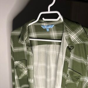 Rumors Green Plaid Shirt